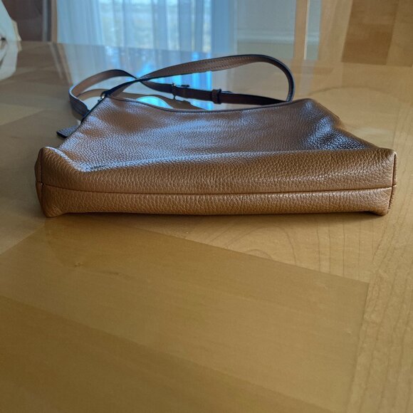 Vintage COACH Hudson Pocket Zip Tan Pebbled Leather Crossbody Bag - Picture 3 of 6